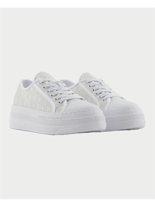 AX women's low sneakers with logo lettering ARMANI EXCHANGE | XDX180-XV931U606